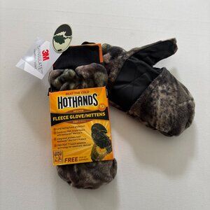 HotHands Thinsulate Fleece Glove/Mittens, Mossy Oak Camo